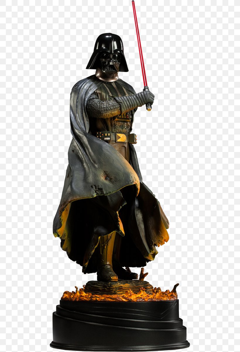 Anakin Skywalker Darth Maul Yoda Palpatine Obi-Wan Kenobi, PNG, 480x1204px, Anakin Skywalker, Bronze, Bronze Sculpture, Darth, Darth Maul Download Free