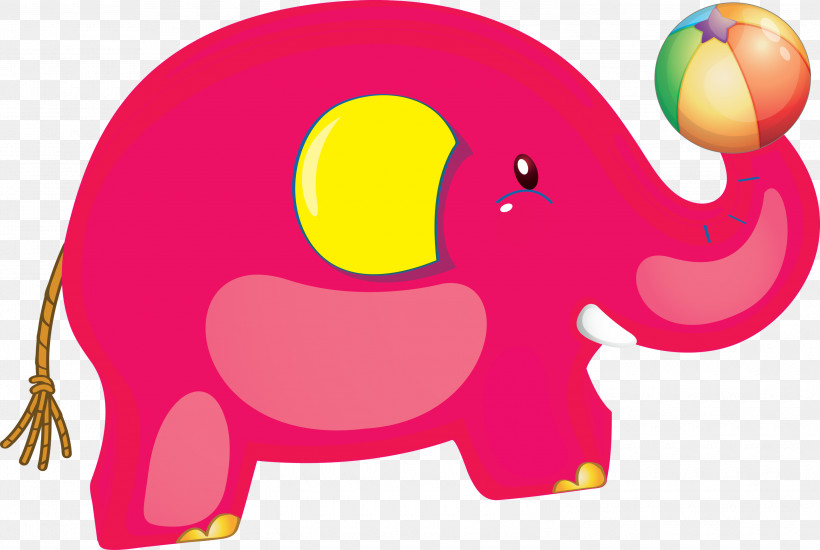 Indian Elephant, PNG, 3000x2015px, Indian Elephant, Elephant, Meter, Pink M, Snout Download Free