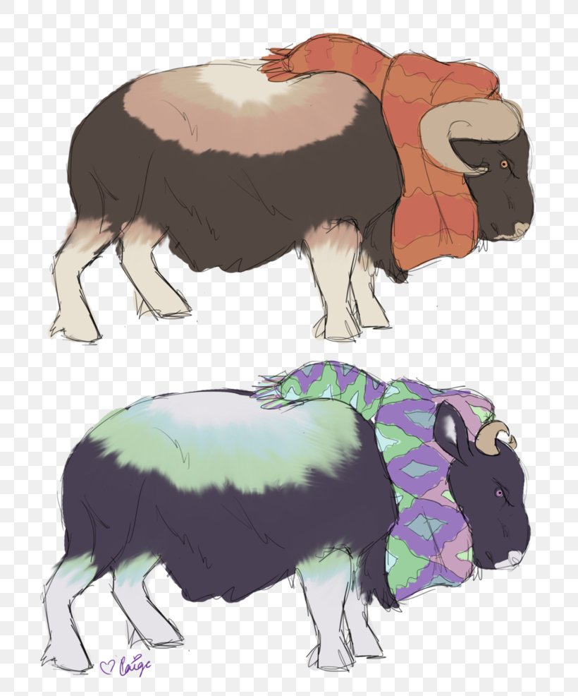 Sheep Cattle Ox Bull Horn, PNG, 810x986px, Sheep, Bull, Cartoon, Cattle, Cattle Like Mammal Download Free