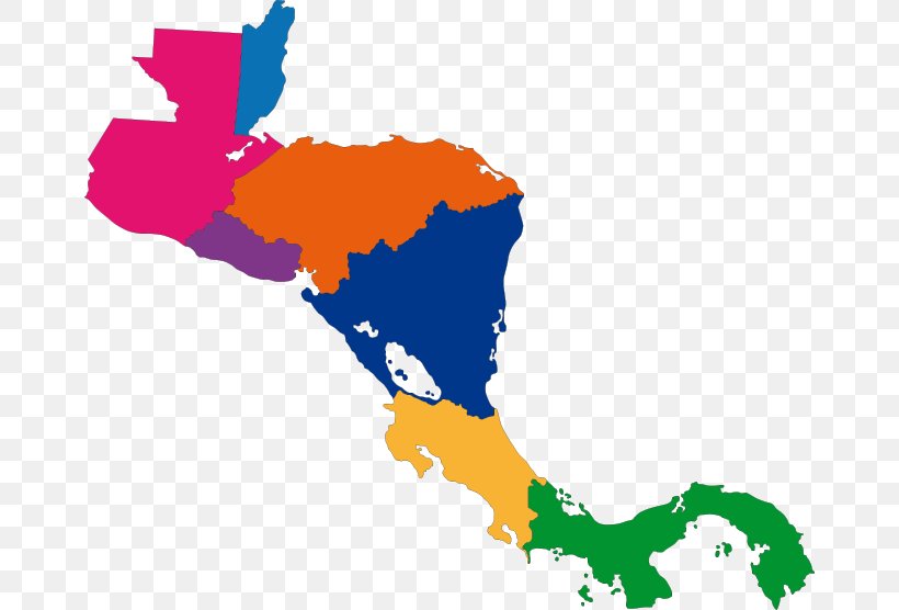 Central America Vector Map Royalty-free, PNG, 666x556px, Central America, Area, Map, Photography, Royaltyfree Download Free