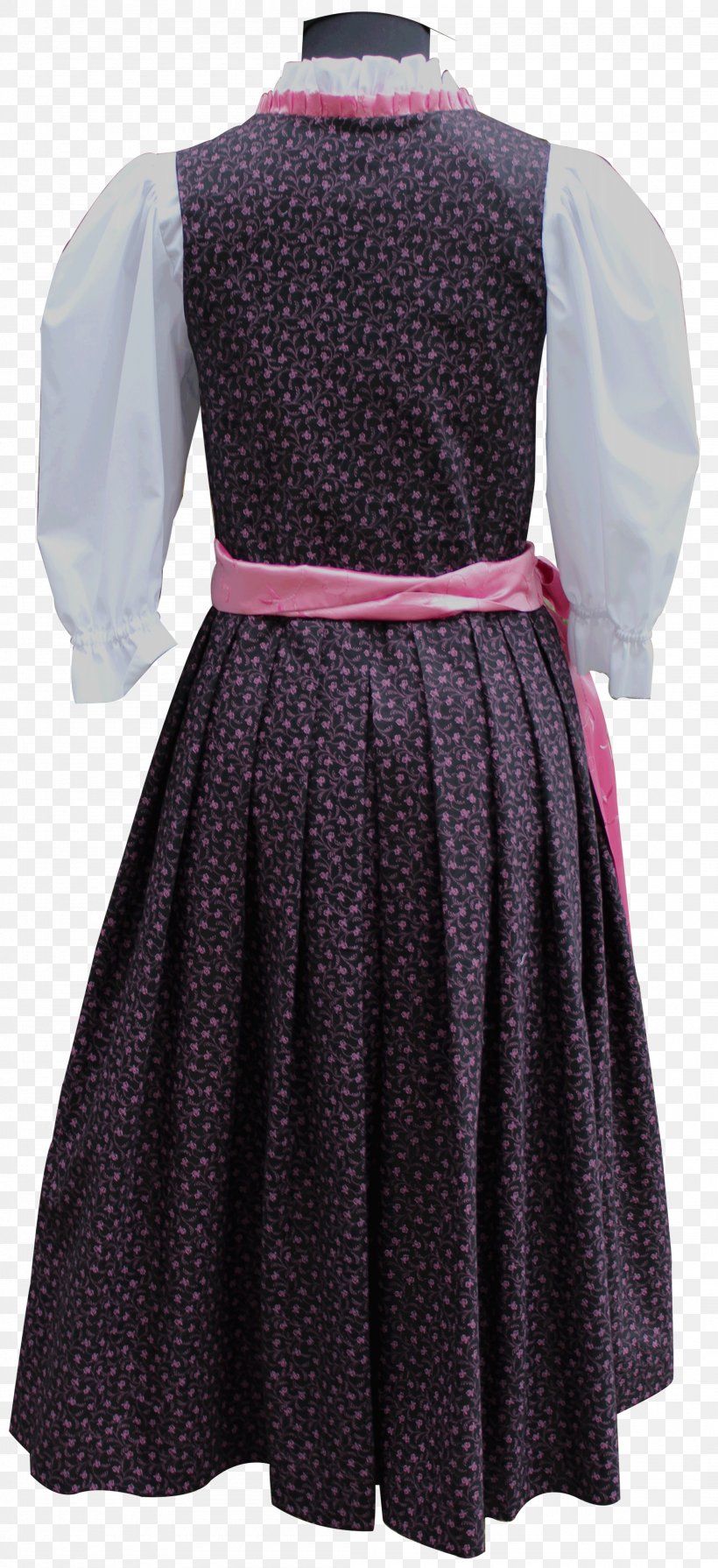 Polka Dot Dirndl Dress Skirt Apron, PNG, 2100x4586px, Polka Dot, Apron, Black, Clothing, Day Dress Download Free