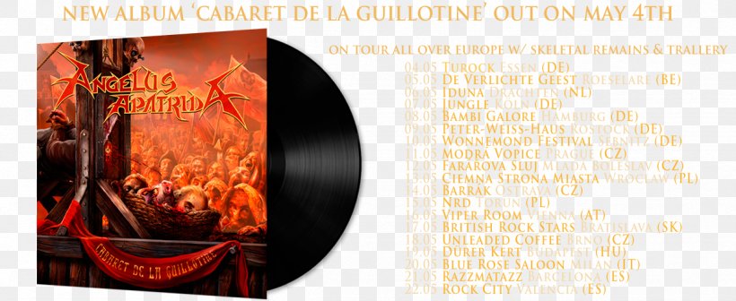 Angelus Apatrida Cabaret De La Guillotine Sharpen The Guillotine Album 15th Anniversary SUPER BEST, PNG, 1218x500px, 2018, Angelus Apatrida, Advertising, Album, Brand Download Free