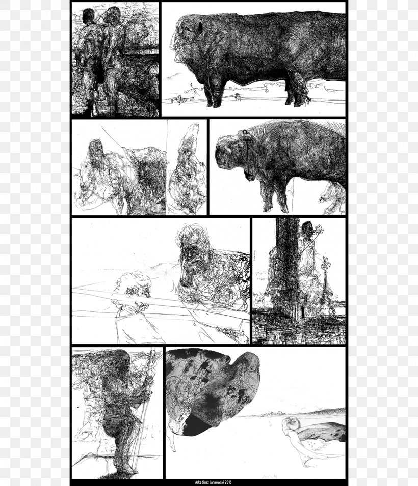 Cattle Drawing /m/02csf White, PNG, 1200x1399px, Cattle, Black And White, Cattle Like Mammal, Collage, Drawing Download Free