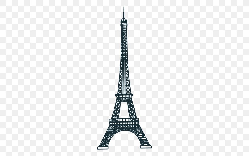 Eiffel Tower Drawing, PNG, 512x512px, Eiffel Tower, Animation, Black And White, Display Resolution, Drawing Download Free