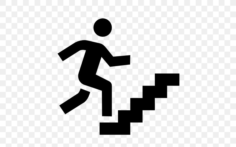 Stairs Symbol Clip Art, PNG, 512x512px, Stairs, Area, Black, Black And White, Brand Download Free