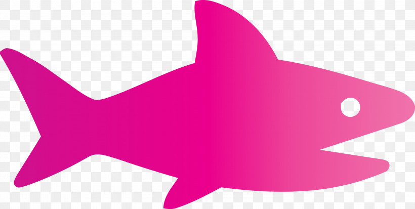 Baby Shark Shark, PNG, 3000x1514px, Baby Shark, Fin, Fish, Magenta, Pink Download Free