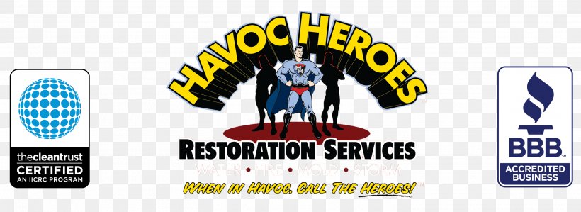 Havoc Heroes Restoration Services Indoor Mold Kennesaw, PNG, 2913x1065px, Indoor Mold, Advertising, Brand, Business, Georgia Download Free