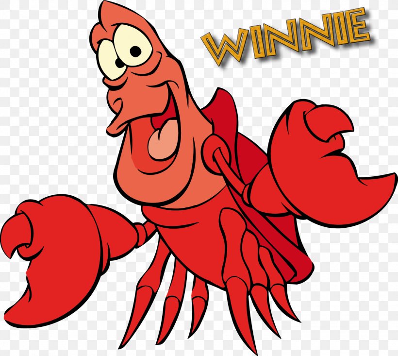 Sebastian Crab Lobster King Triton Clip Art, PNG, 1500x1341px, Watercolor, Cartoon, Flower, Frame, Heart Download Free