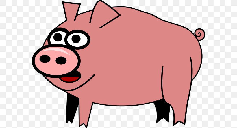 Domestic Pig Clip Art, PNG, 600x445px, Pig, Cartoon, Domestic Pig, Facial Expression, Livestock Download Free