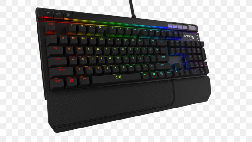 Computer Keyboard Computer Mouse HyperX Alloy Elite RGB Mechanical Gaming Keyboard Kingston HyperX Alloy, PNG, 900x506px, Computer Keyboard, Computer Accessory, Computer Component, Computer Hardware, Computer Mouse Download Free