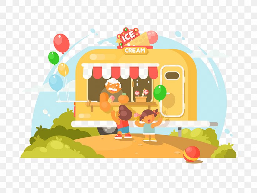 Stock Photography Vector Graphics Illustration Royalty-free Ice Cream Van, PNG, 1100x825px, Stock Photography, Art, Cartoon, Fictional Character, Flat Design Download Free