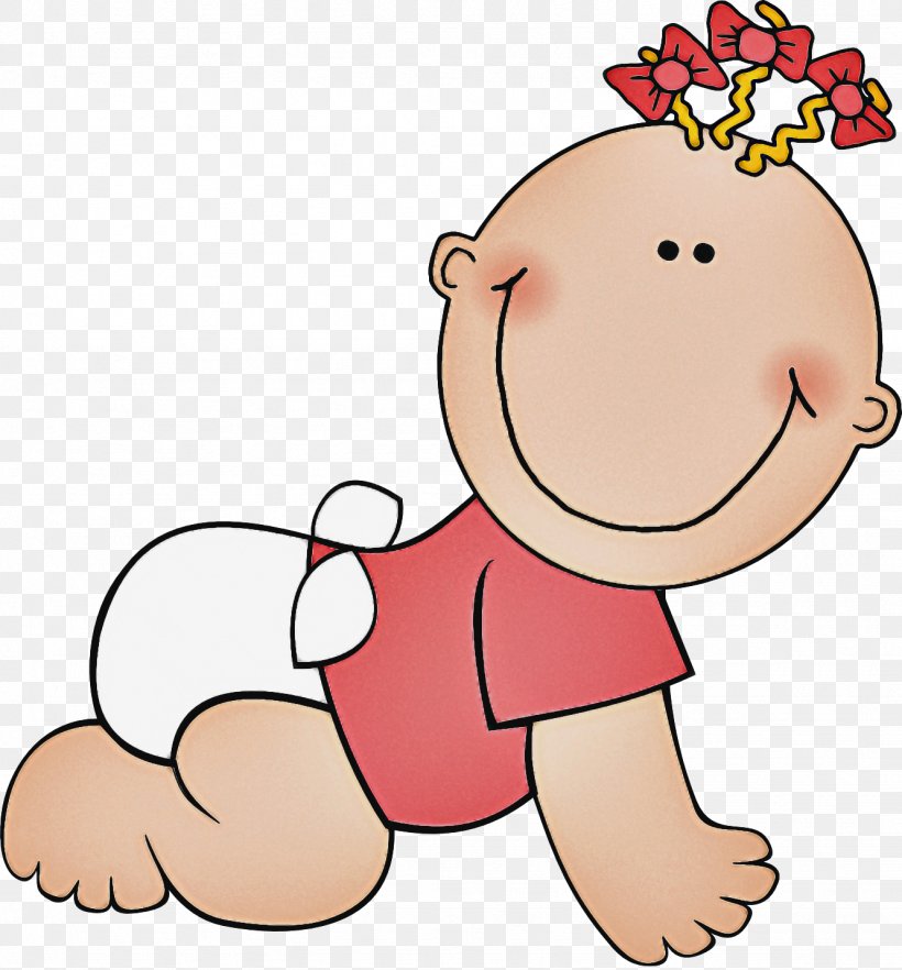 Cartoon Pink Cheek Clip Art Child, PNG, 1331x1433px, Cartoon, Baby Crawling, Cheek, Child, Finger Download Free