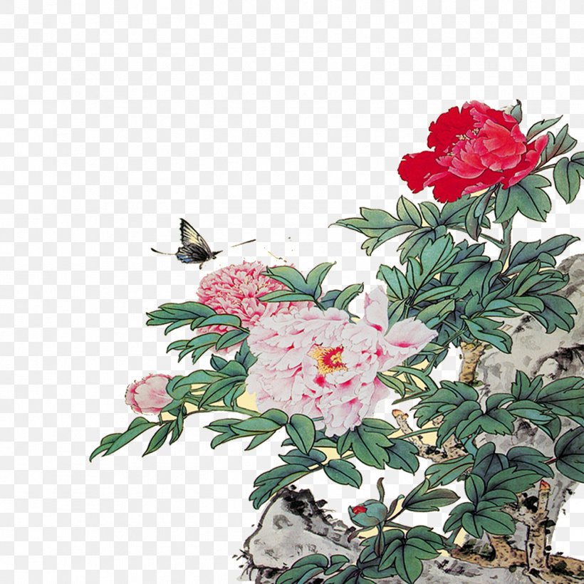 Peony Illustration, PNG, 1417x1417px, Peony, Annual Plant, Birdandflower Painting, Buddhahood, Cut Flowers Download Free