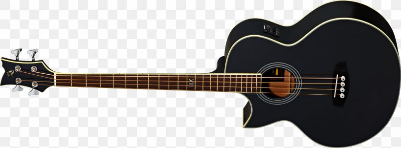Acoustic Guitar Bass Guitar Acoustic-electric Guitar Cavaquinho, PNG, 2500x925px, Watercolor, Cartoon, Flower, Frame, Heart Download Free