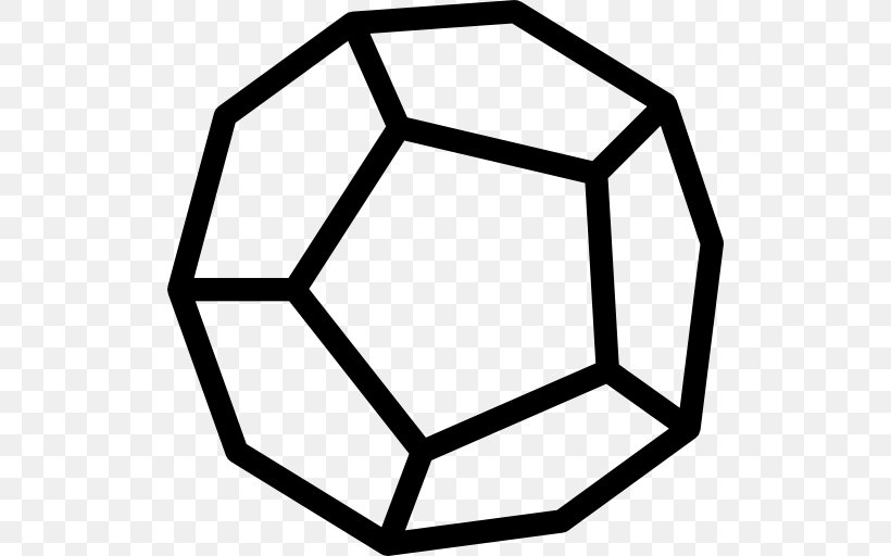 Shape Dodecahedron, PNG, 512x512px, Shape, Area, Black And White, Dodecahedron, Geometry Download Free