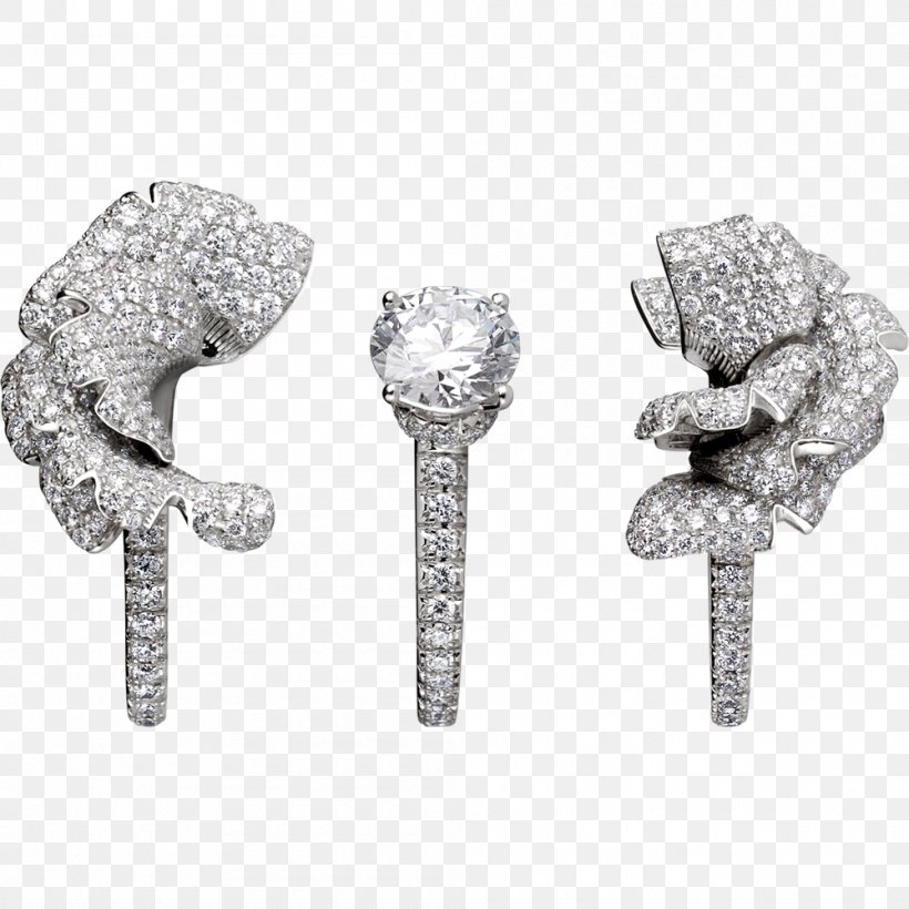 Earring Monaco Jewellery Jewelry Design, PNG, 1000x1000px, Watercolor, Cartoon, Flower, Frame, Heart Download Free