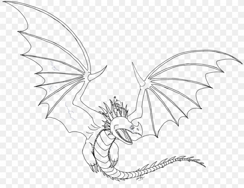 How To Train Your Dragon Drawing Sketch, PNG, 1024x791px, Dragon, Artwork, Ausmalbild, Black And White, Butterfly Download Free