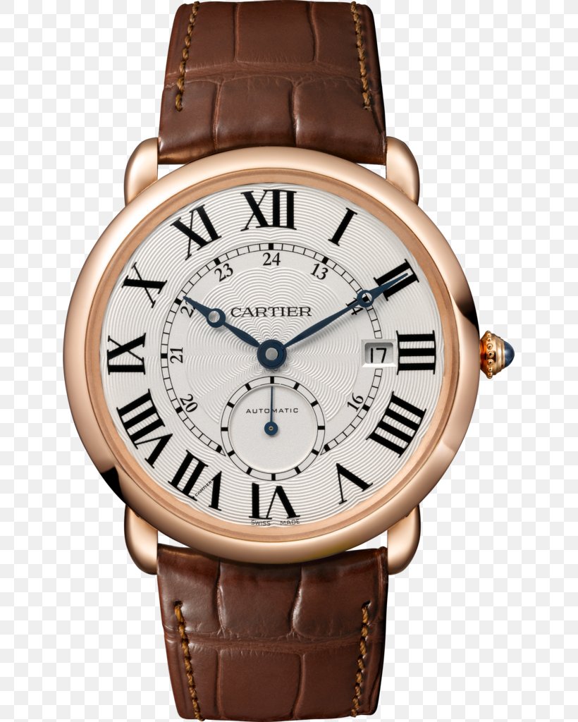 Cartier Ronde Solo Watch Strap Automatic Watch, PNG, 641x1024px, Cartier, Automatic Watch, Brand, Brown, Cartier Ballon Bleu Download Free