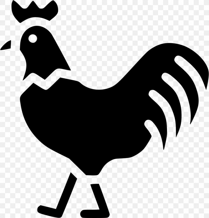 Chicken Rooster Livestock Clip Art, PNG, 936x980px, Chicken, Artwork, Beak, Bird, Black And White Download Free