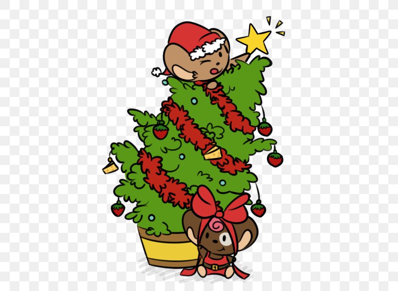 Christmas Tree Santa Claus Christmas Ornament Clip Art Christmas Day, PNG, 500x600px, Christmas Tree, Artificial Christmas Tree, Cartoon, Character, Christmas Download Free