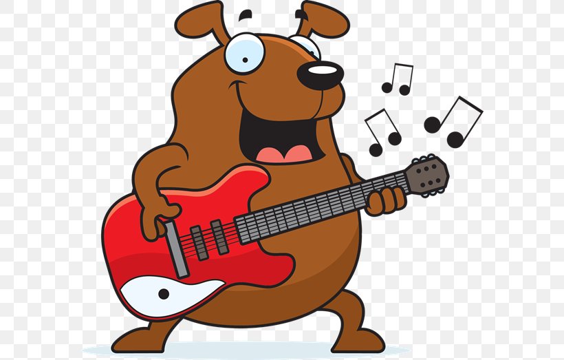 Dog Guitar Cartoon, PNG, 586x523px, Dog, Acoustic Guitar, Carnivoran, Cartoon, Dog Like Mammal Download Free