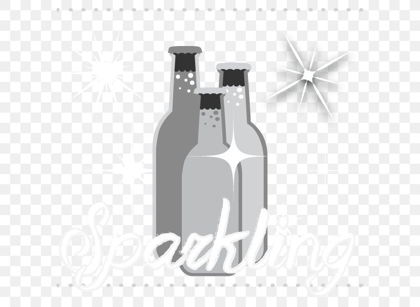 Glass Bottle Logo, PNG, 600x600px, Glass Bottle, Black And White, Bottle, Brand, Drinkware Download Free