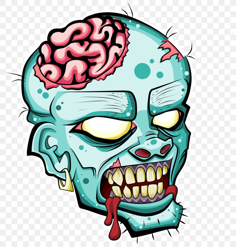 Zombie Cartoon, PNG, 801x860px, Drawing, Bone, Cartoon, Clown Zombie, Face Download Free