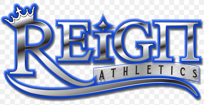 Reign Athletics Cheerleading Logo Sport Tumbling, PNG, 878x454px, Cheerleading, Blue, Brand, Fitness Centre, Logo Download Free