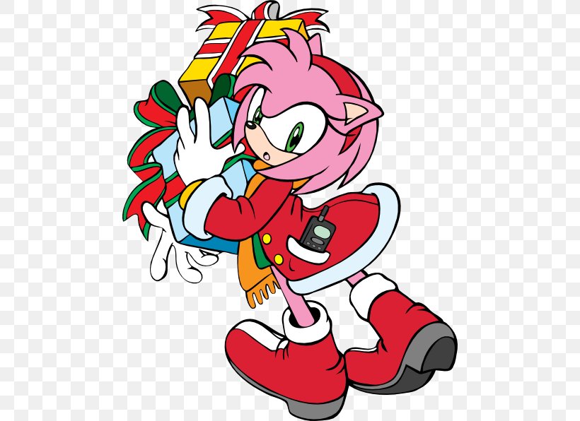 Amy Rose Sonic Adventure Sonic Unleashed Sonic The Hedgehog Christmas Day, PNG, 474x596px, Watercolor, Cartoon, Flower, Frame, Heart Download Free