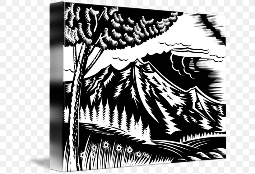 Black And White Woodcut, PNG, 650x562px, Black And White, Art, Black, Monochrome, Monochrome Photography Download Free