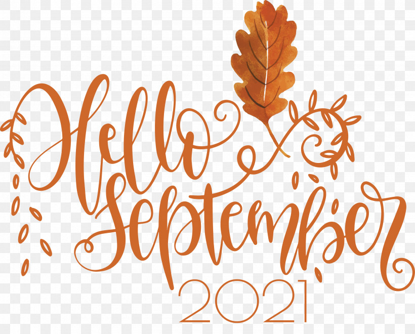 Hello September September, PNG, 3065x2467px, Hello September, Calligraphy, Drawing, Line, Logo Download Free