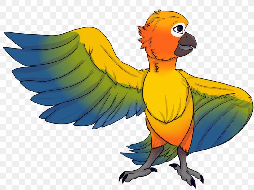 Macaw Lovebird Beak Feather Wing, PNG, 1000x750px, Macaw, Art, Beak, Bird, Fauna Download Free