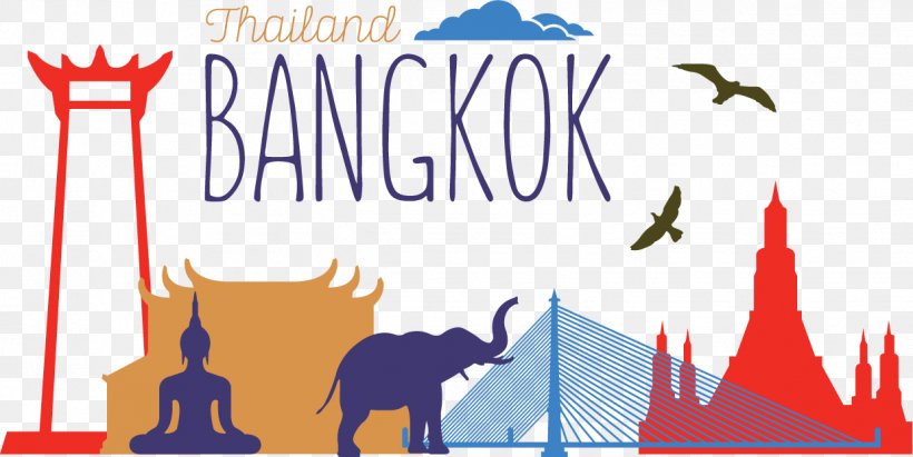 Bangkok Silhouette Euclidean Vector Illustration, PNG, 1238x621px, Bangkok, Art, Banner, Brand, Building Download Free