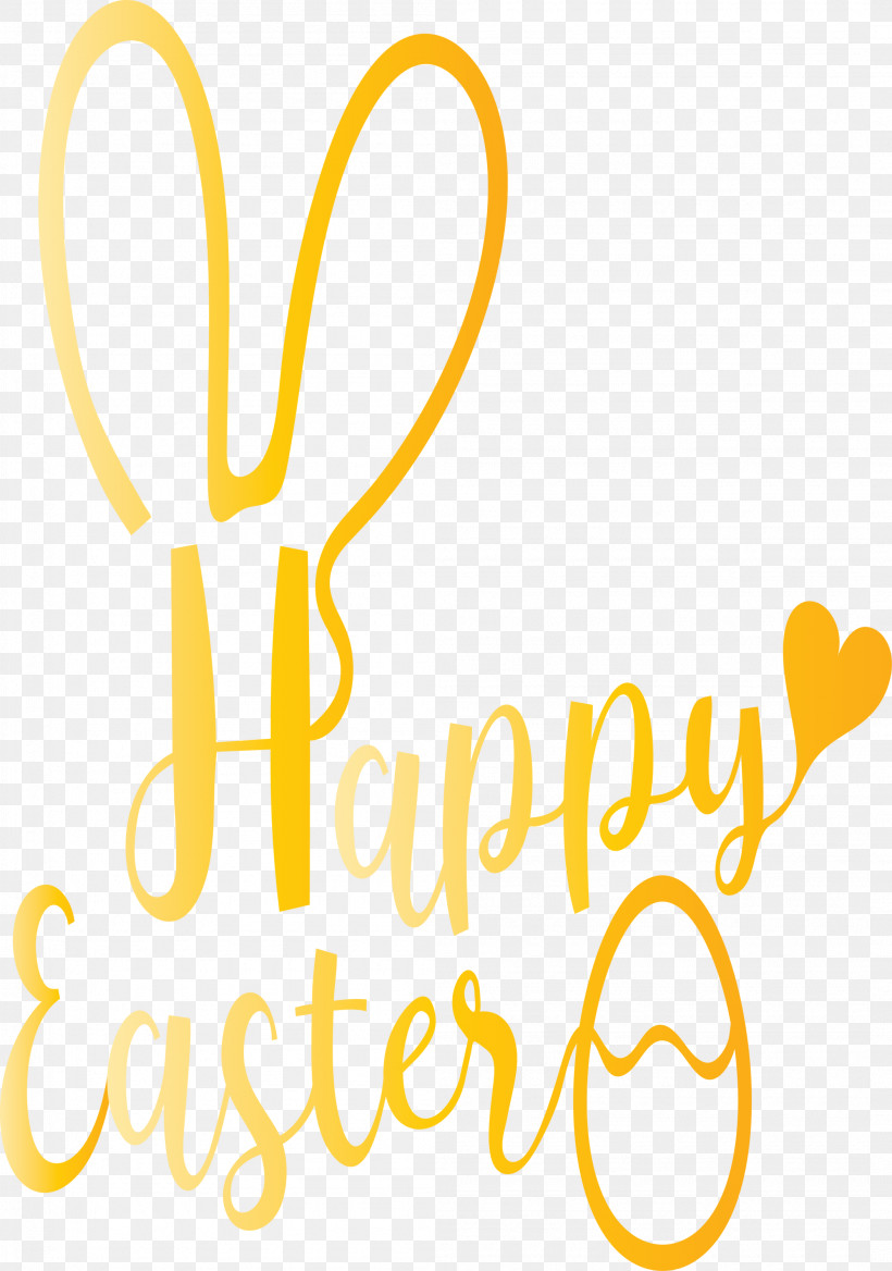 Happy Easter With Bunny Ears, PNG, 2105x3000px, Happy Easter With Bunny Ears, Happy, Line, Logo, Love Download Free