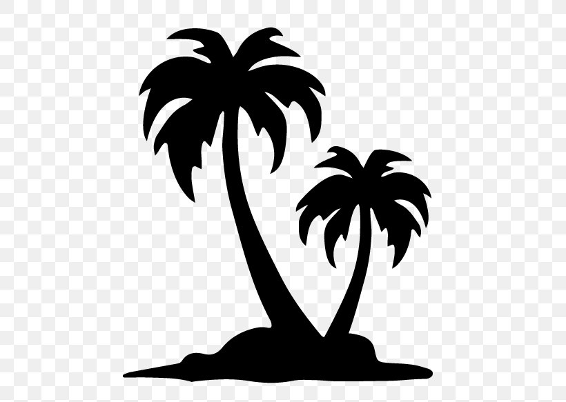 Coconut Tree Drawing, PNG, 500x583px, Drawing, Arecales, Blackandwhite, Coconut, Date Palm Download Free