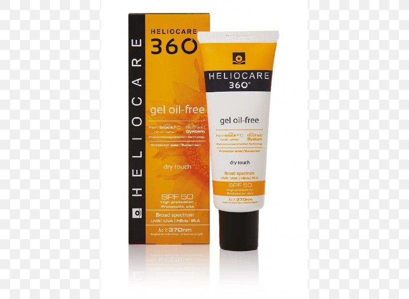 Sunscreen Heliocare 360 Fluid Cream SPF 50 Gel Oil Skin Care, PNG, 600x600px, Sunscreen, Cosmetics, Cream, Gel, Health Download Free