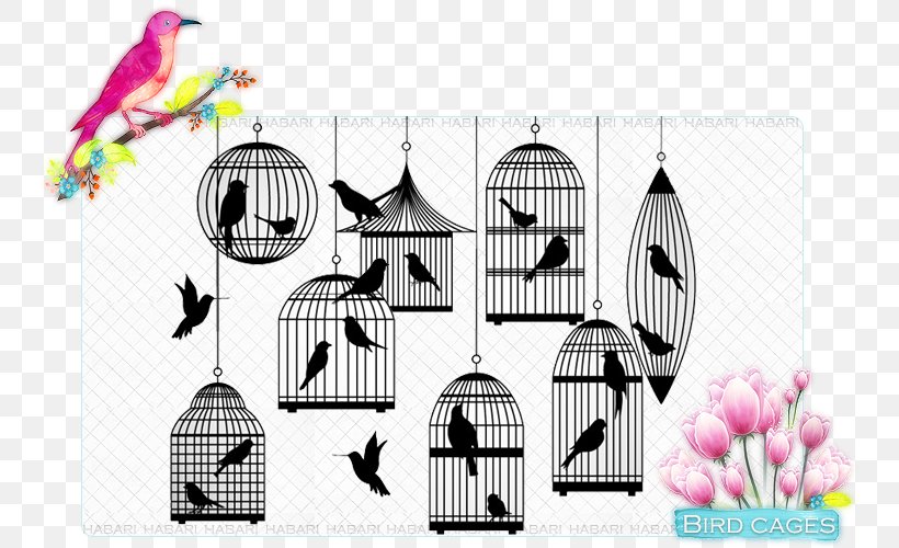 Birdcage Silhouette, PNG, 750x500px, Bird, Birdcage, Brand, Cage, Drawing Download Free