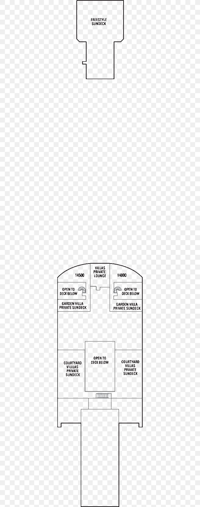 M/S Norwegian Jewel Norwegian Cruise Line Floor Plan Ship, PNG, 350x2069px, Norwegian Jewel, Area, Black And White, Diagram, Drawing Download Free