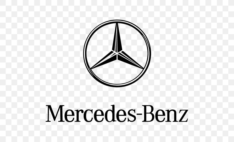 Mercedes-Benz A-Class Car Daimler AG Logo, PNG, 500x500px, Mercedesbenz, Area, Black And White, Brand, Car Download Free