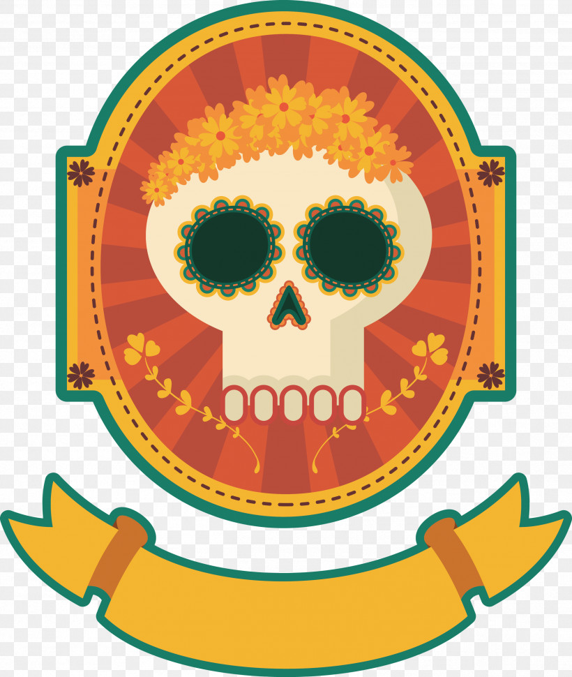 Mexican Elements, PNG, 2536x3000px, Mexican Elements, Calavera, Day Of The Dead, Flat Design, Logo Download Free