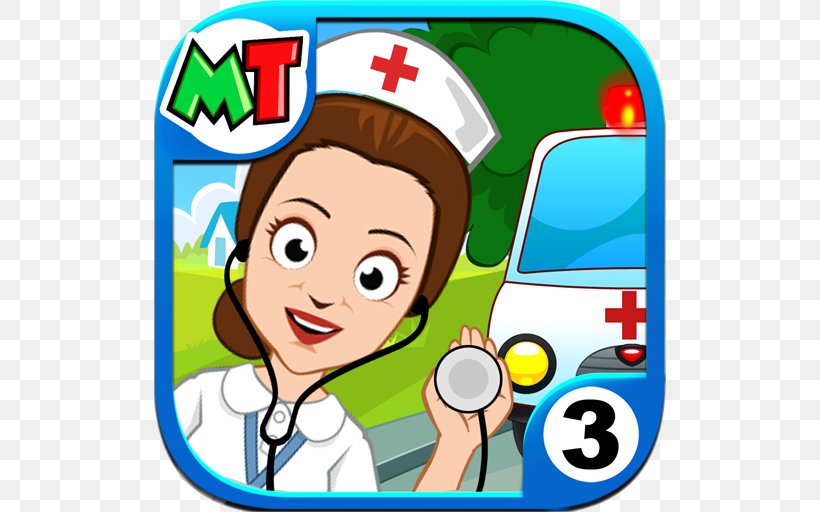 My Town : Hospital My Town : School My Town : Beauty Spa Saloon My Town : Beach Picnic My Town : Airport, PNG, 512x512px, My Town Hospital, Amazon Appstore, Android, App Store, Area Download Free