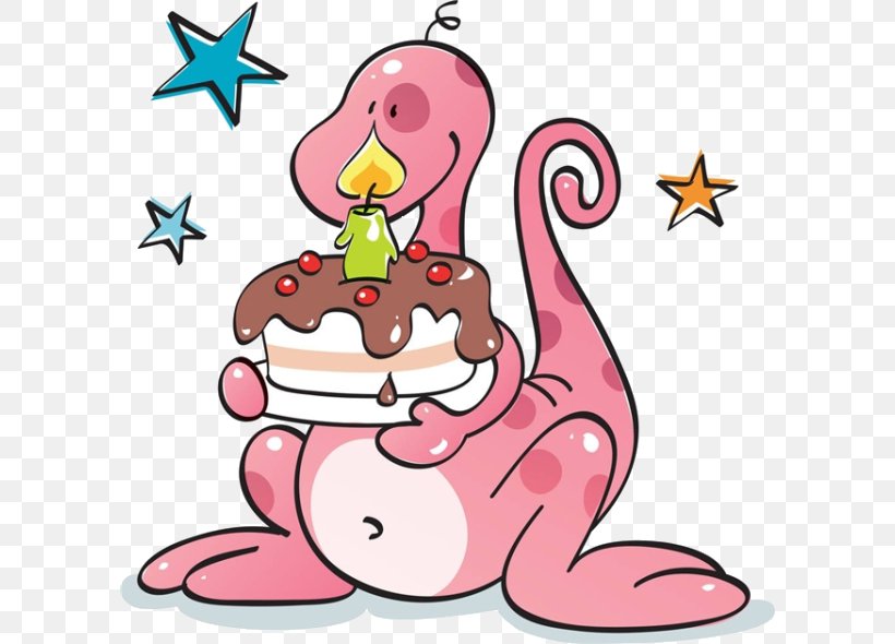 Birthday Cake Happy Birthday To You Dinosaur Clip Art, PNG, 600x590px, Watercolor, Cartoon, Flower, Frame, Heart Download Free
