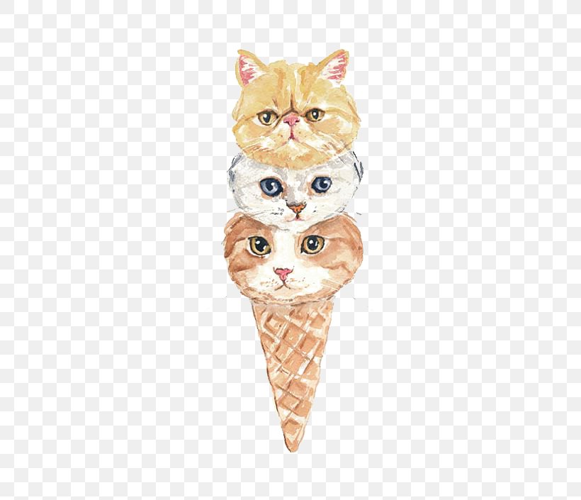 Ice Cream Cone Cat Kitten, PNG, 564x705px, Ice Cream, Black Cat, Carnivoran, Cat, Cat Like Mammal Download Free
