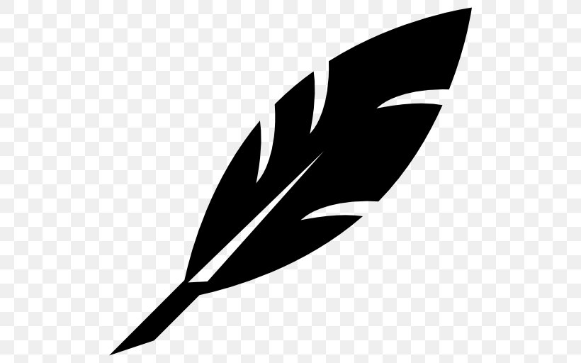 Clip Art, PNG, 512x512px, Graphics Software, Black, Black And White, Feather, Leaf Download Free
