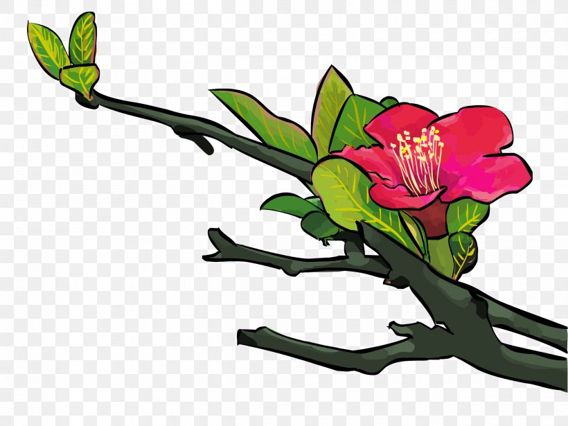 Floral Design Rhododendron Flower Petal Stamen, PNG, 2500x1875px, Floral Design, Botany, Branch, Bud, China Rose Download Free