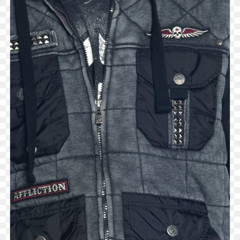 Gilets Jacket Zipper Sleeve Pocket, PNG, 1024x1024px, Gilets, Black, Black And White, Black M, Brand Download Free