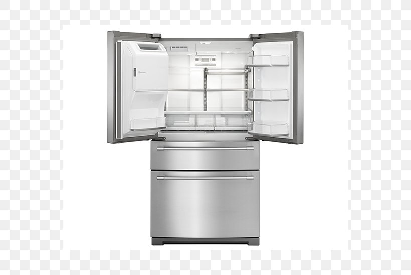 Major Appliance Refrigerator Maytag Door Stainless Steel, PNG, 570x550px, Major Appliance, Cabinetry, Cubic Foot, Door, Drawer Download Free