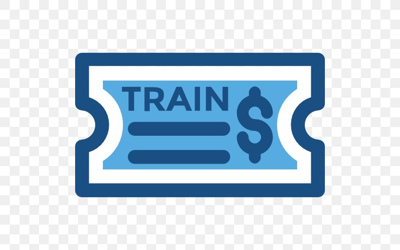 Train Ticket Transport, PNG, 512x512px, Train, Area, Blue, Brand, Label Download Free