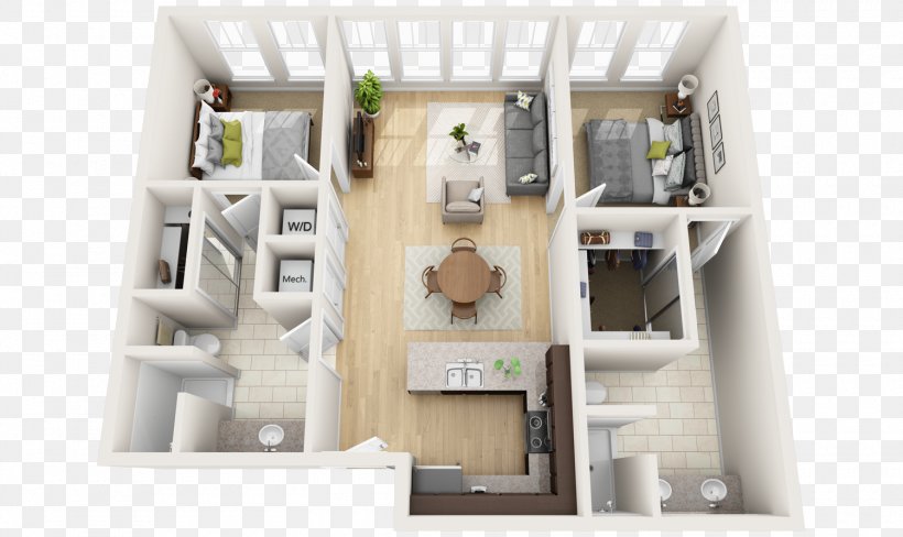 House Plan 3D Floor Plan Loft, PNG, 1500x894px, 3d Floor Plan, House Plan, Apartment, Bedroom, Building Download Free