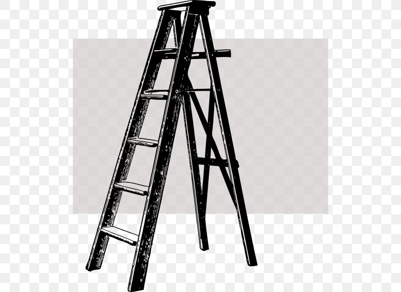 Ladder Clip Art, PNG, 522x599px, Ladder, Black And White, Drawing, Hardware, Royaltyfree Download Free